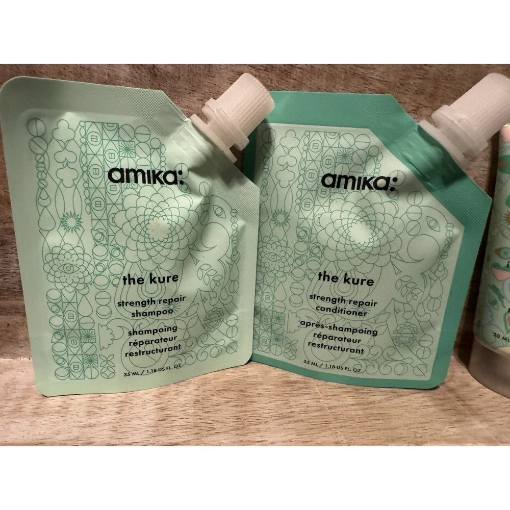 Amika The Kure Intense‎ strength Hair Mask Shampoo Conditioner Set